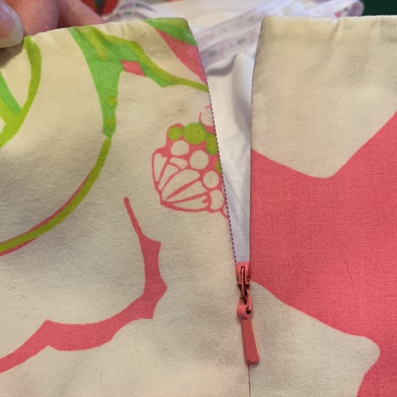 Lilly Pulitzer Strapless Tie Back Mini dress floral size 8 - Picture 11 of 13